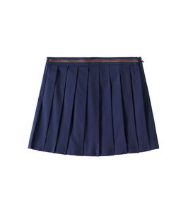 Складчатая хлопковая юбка Gucci Kids, Ink