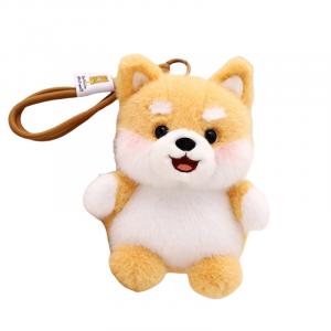 Игрушка AIQINGCAOZHILIANWANJU ароматный щенок коллекция настольных спутников куклы-щенки плюшевый кулон высота 15см AIQINGCAOZHILIAN(WANJU), светло-коричневый