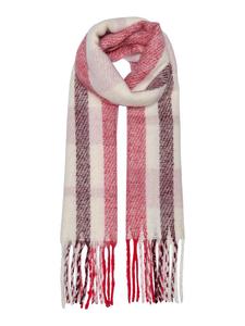 Шарф красно-белый ONLY