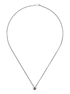 Серебряное колье с рубином Rosa Maria