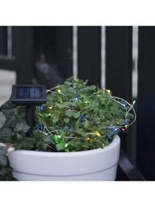 Гирлянда на солнечных батареях «Капля росы», отдельная солнечная панель, 50 светодиодов в форме капель росы  STAR Trading