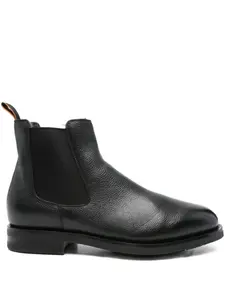 Ботинки с эластичными вставками Santoni, черный