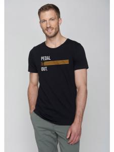 Футболка Bike Pedal Stripes черного цвета GreenBomb