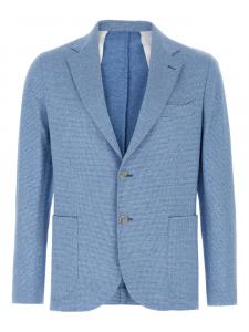 Блейзер Dynamic 201 с узором «гусиная лапка» Barba, синий