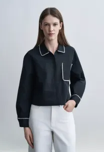 Блузка с пуговицами на пуговицах Maje, Black