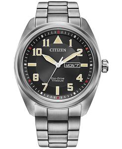 Мужские часы Garrison Eco-Drive с браслетом из нержавеющей стали, 42 мм Citizen