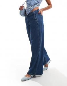 Свободные джинсы XL со средней посадкой темно-синего цвета Levi's