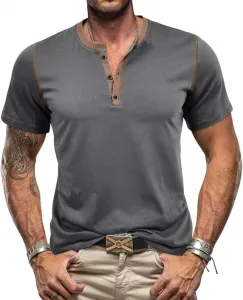 Мужская футболка хенли с коротким рукавом RSZGSWS