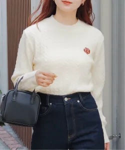 пуловер tiptop/с вышивкой в виде косички в одной точке