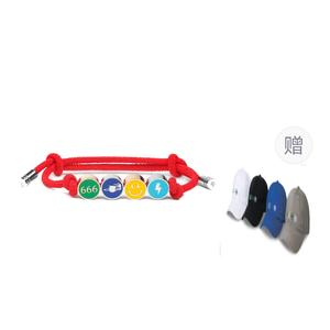 Титановый стальной браслет унисекс ASTAR HADES, красный