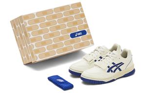 Gel-Spotlyte Low V2 низкие винтажные баскетбольные кроссовки Unisex бело-голубые Asics