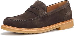 Мужские лоферы Kope из замши BOSS, Dark Timber Wood