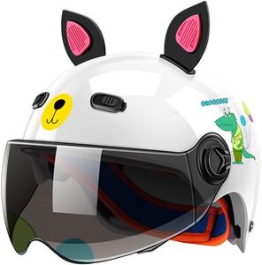 Шлем детский Dcoltmi-888 с ушками, белый