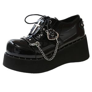 Лоферы женские черный Take The Qin