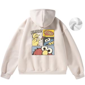 Унисекс свитшот SESAME STREET, Apricot[Fleece-Lined]