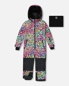 Цельный комбинезон Teknik Snowsuit Rainbow Leopard Deux par Deux