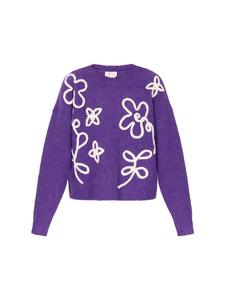 Женский свитер фиолетового цвета IZIA