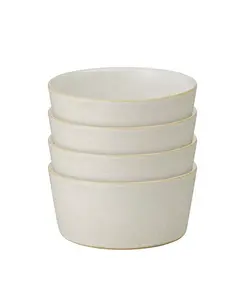 Прямая чаша для крема для оттиска, набор из 4 шт. Denby, cream