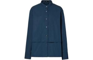 Хлопковая рубашка с длинными рукавами Uniqlo +J Supima, синий