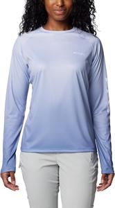Женская футболка Columbia Super Tidal с длинным рукавом, Snowdrift Basic Gradient