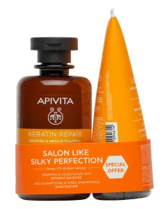 Набор питательного и восстанавливающего шампуня Keratin Repair для сухих и поврежденных волос Apivita Apivita