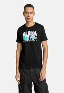 Футболка с принтом Alpha Industries, черный