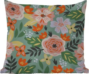 Подушка для улицы с цветочным рисунком, 40 x 40 см, водонепроницаемая, подушка для отдыха, подушка для интерьера, обивка с изображением MuchoWow