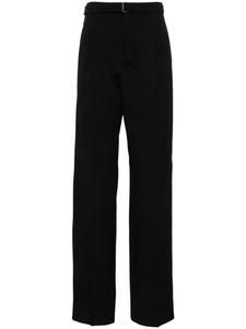 Lanvin шерстяные брюки со складками, черный