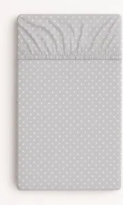 Простыня на резинке 120 х 60 см - хлопок - для детских кроватей - мягкая ткань - эластичная посадка BellaFurn