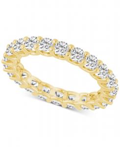 Бриллиантовое кольцо Вечность (2 карата) в оправе из 14-каратного золота Macy's, Yellow Gold