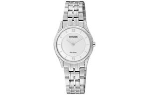 CITIZEN Часы Ecology-Drive Collection Solar Quartz Movement Watch Women's Watch Silver Dial, Silver Dial