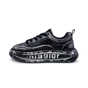 KYMOOU Мужские повседневные низкие кеды с амортизацией и износостойким покрытием черные, цвет Black