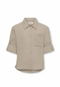 Блузка на пуговицах Only Girls, Feather Gray