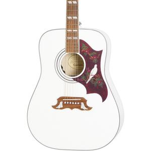 Акустически-электрическая гитара Epiphone Dove Studio, ограниченная серия Alpine White