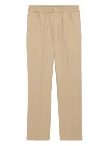 Брюки с эластичным поясом Ami Paris, бежевый