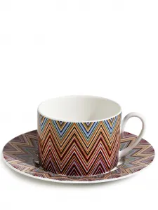 Чайный сервиз jarris с узором зигзаг, 5,9х8,6 см, Missoni Home, мультиколор