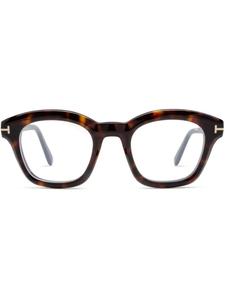 TOM FORD Eyewear очки в квадратной оправе, коричневый
