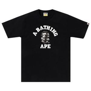 Футболка BAPE Palm Tree Camo College Tee, Black/Black