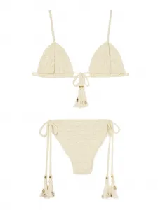 Бикини Sea Nomad с кисточками Alanui, бежевый
