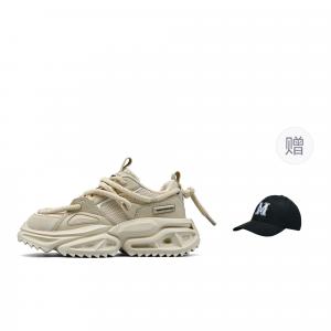 Скользоустойчивые, износостойкие, дышащие, ударопрочные, увеличивающие рост кроссовки Low top Chunky FAIRWHALE, оранжевый (comes with giveaway hat)