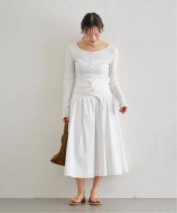 Юбка с присборенной отделкой U By Spick&Span, цвет White