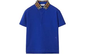 Детская рубашка-поло Burberry, цвет Blue
