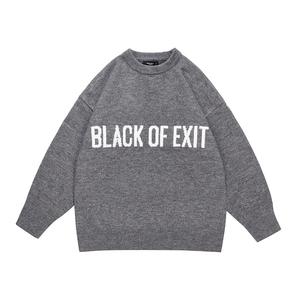 Свитер Unisex BLACK OF EXIT, темно-серый