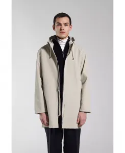 Мужской легкий дождевик Stockholm с молнией, матовый Stutterheim, коричневый/бежевый
