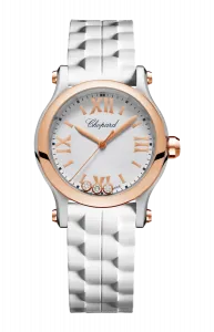 Часы Chopard Happy sport из стали и розового золота 30 мм