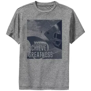 Футболка с графическим принтом для мальчиков, стремящихся к величию Licensed Character, серый