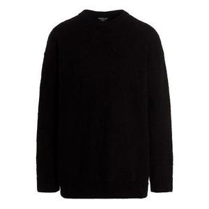 Свитер jacquard logo knit sweater 'black' Balenciaga, черный