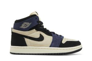 Кроссовки Wmns Air Jordan 1 High Zoom Comfort 2 'Blackened Blue', кремовый
