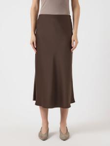Юбка YAS YASPELLA MIDI, Chocolate Brown/Brown