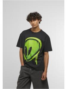 Футболка Dripping Alien Head Oversize Tee черного цвета Mister Tee